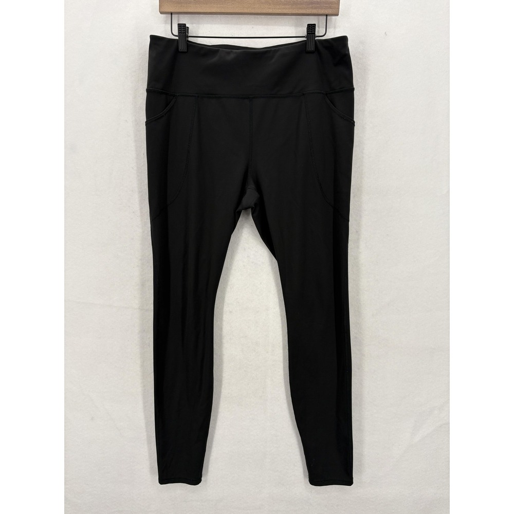 Duluth Trading Co Black High-Waist Performance Leggings
